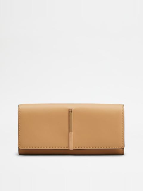 Tod's WALLET IN LEATHER - NATURAL