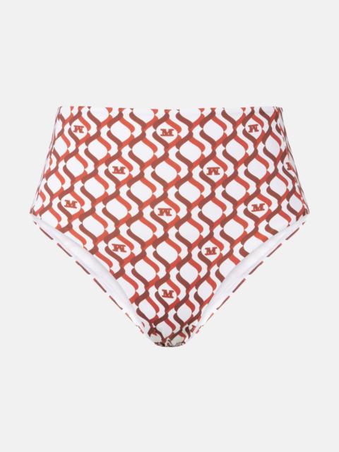 Max Mara Stilla printed high-rise bikini bottoms