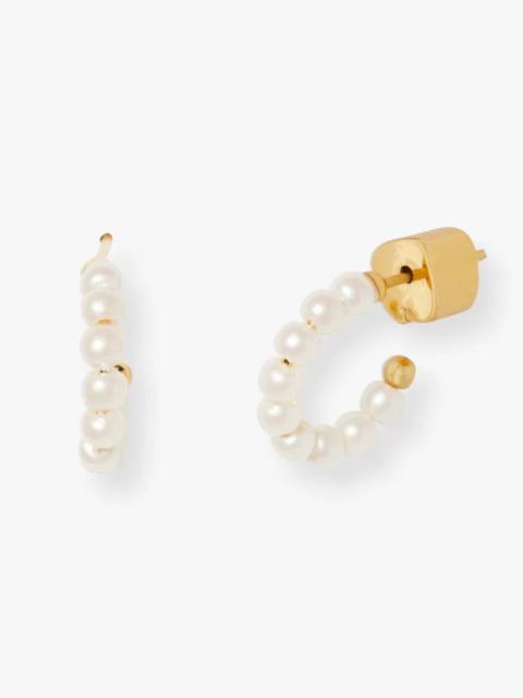 kate spade Tiny Twinkles Mini Pearl Mini Hoops