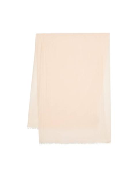 FABIANA FILIPPI frayed-edge twill scarf
