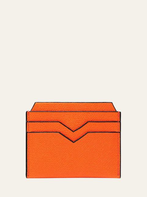 Valextra Men's V-Slot Leather Card Case