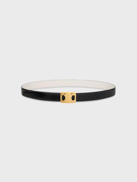 CELINE MEDIUM REVERSIBLE FRAMED TRIOMPHE BELT in TAURILLON AND NATURAL CALFSKIN