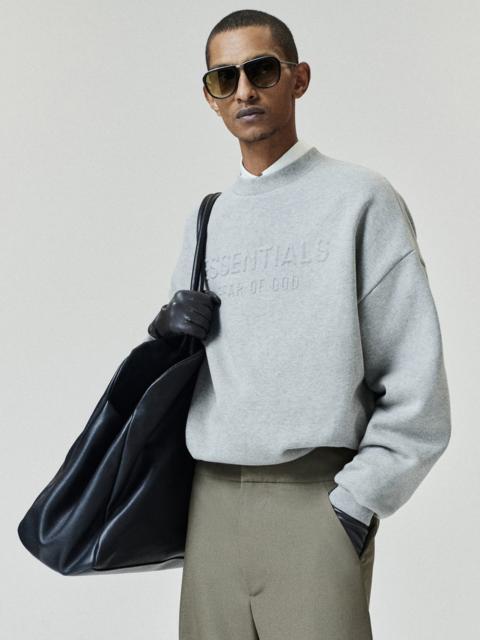 ESSENTIALS Embossed FW26 90s Relaxed Crewneck