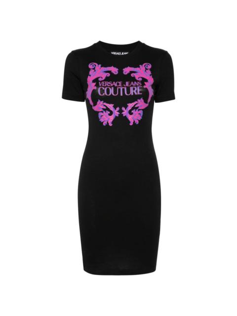 VERSACE JEANS COUTURE logo-print cotton dress