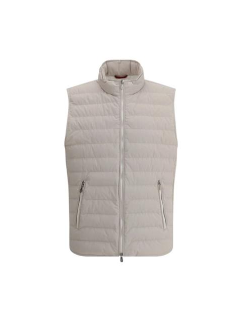 QUILTED DOWN JACKET WITH HIGH COLLAR