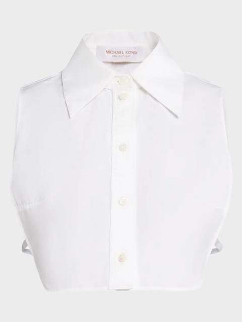 MICHAEL KORS COLLECTION Point-Collar Cotton Poplin Dickey