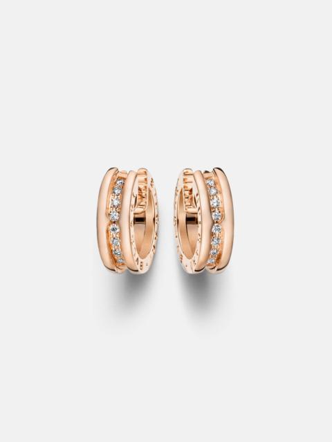 BVLGARI B.zero1 18kt rose gold earrings with diamonds