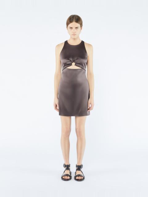 Sale Cut-Out Slip Satin Mini Dress