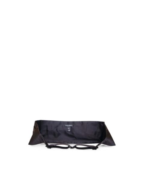 Dolce & Gabbana polka-dot pleated cummerbund