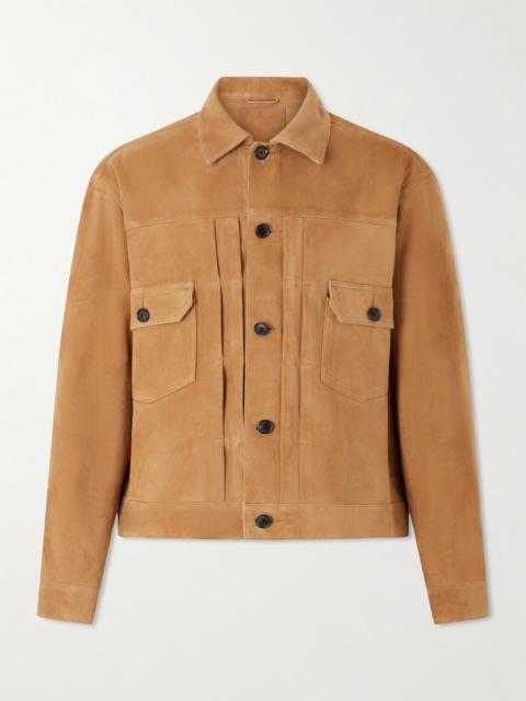 KAPTAIN SUNSHINE T-2 Pleated Suede Jacket