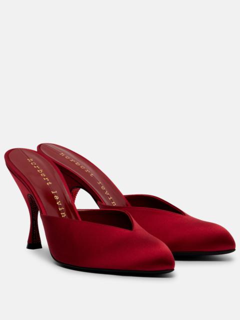herbert levine Sitting Pretty satin mules