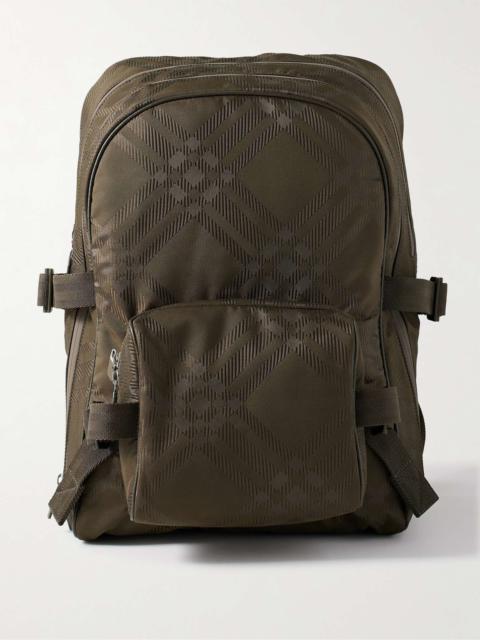 Burberry Checked Jacquard Backpack