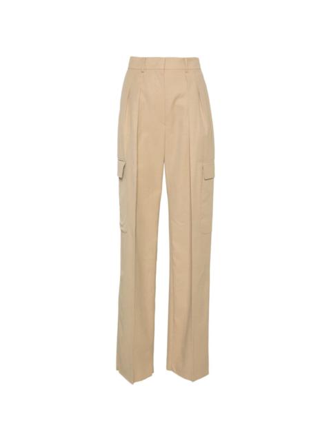 pleat-detail trousers