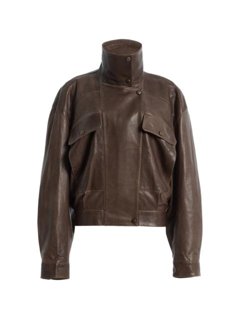 NOUR HAMMOUR Quincy Leather Jacket