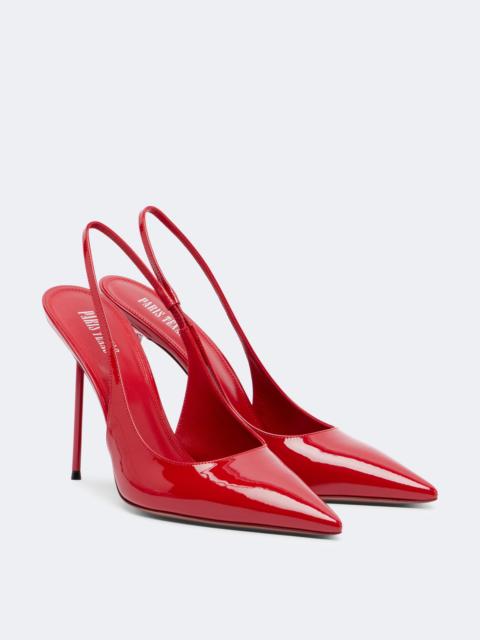 PARIS TEXAS Lidia patent leather slingback pumps