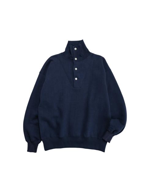 The Real McCoys MC25110 10 oz. Loopwheel Cruiser Sweatshirt Navy