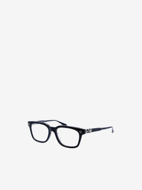 Chrome Hearts logo-detail rectangle-frame glasses