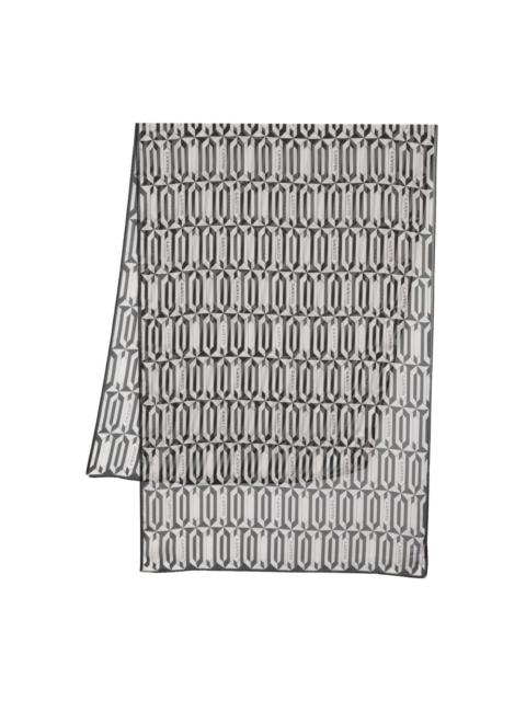 Lanvin geometric-print scarf