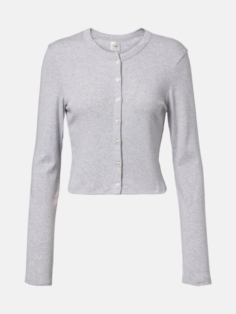 LESET Nando cotton jersey cardigan
