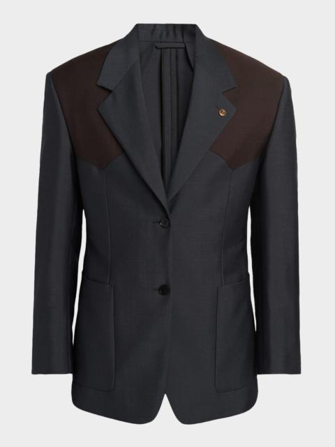 VERSACE JEANS COUTURE Men & apos;s Single-Breasted Wool Formal Jacket