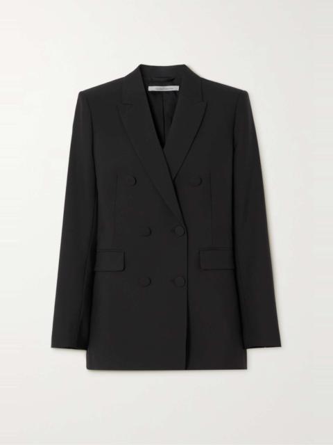 + NET SUSTAIN double-breasted merino wool jacket