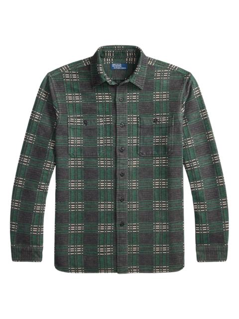 Polo Ralph Lauren Men's Two-Sided Jacquard Flannel Shirt - Forest Black Jacquard