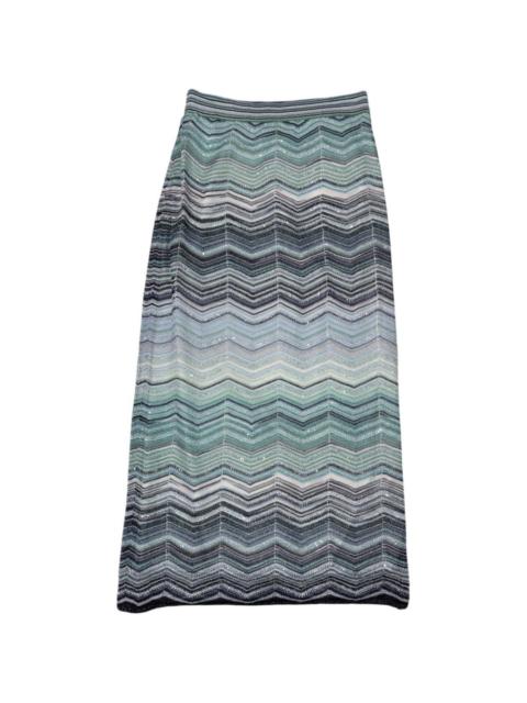 Missoni zigzag-pattern skirt