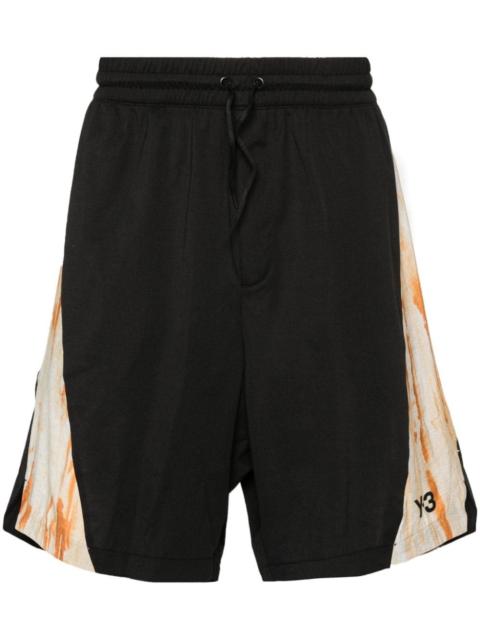 Y-3 rust-dye track shorts