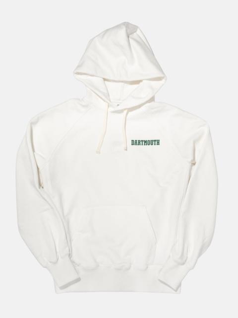 J. PRESS DARTMOUTH WHITE SPELLOUT HOODIE