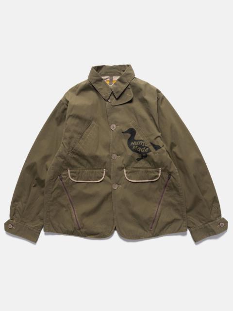 Human Made Stadium Jacket Olive Drab | REVERSIBLE