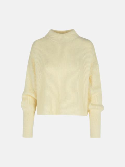 IVORY ALPACA BLEND SWEATER