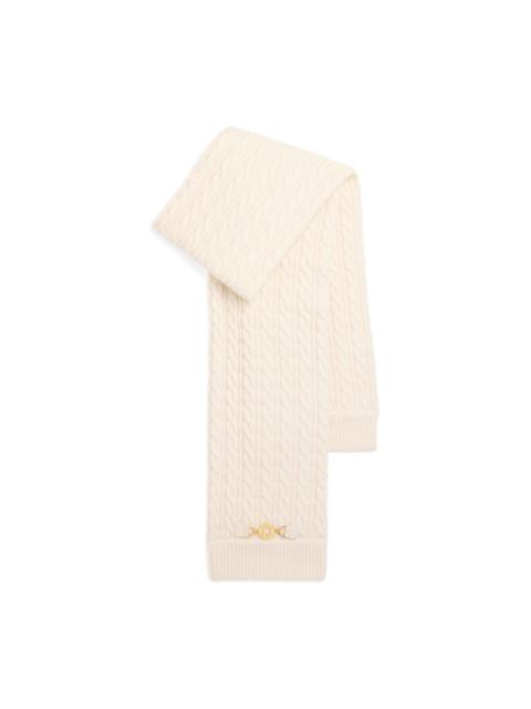 PATOU cable knit scarf