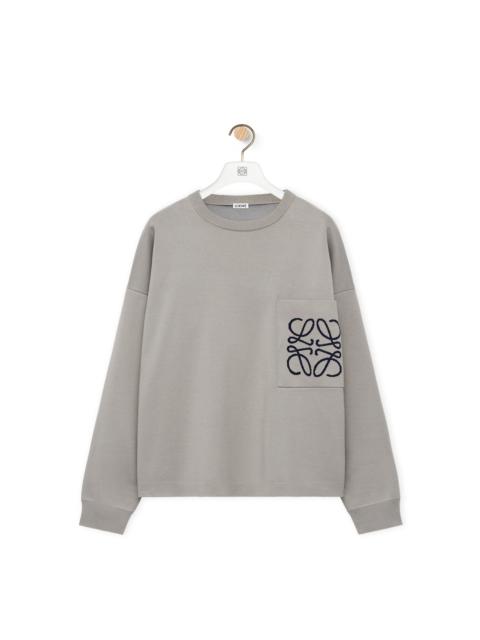 Sweater in cotton blend