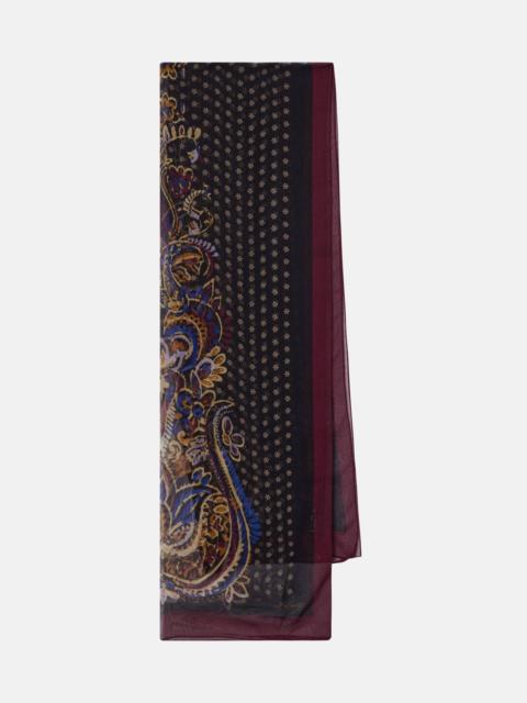 Etro Tosca paisley silk scarf