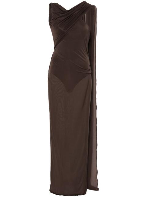 THE ATTICO halterneck open-back maxi dress
