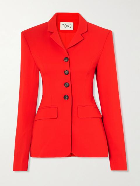 TOVE Merl woven jacket Red