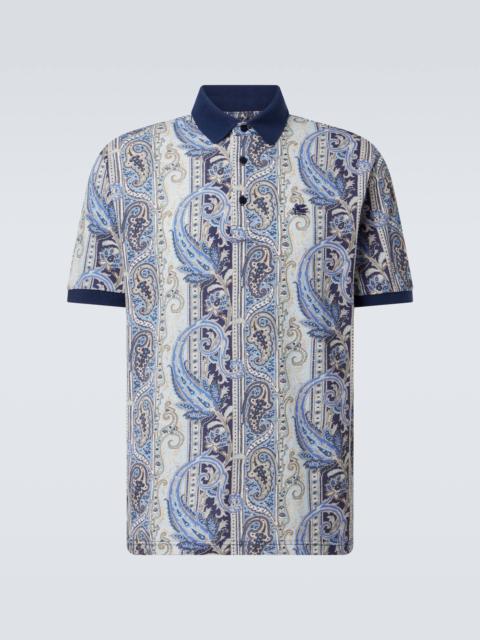Etro Paisley cotton polo shirt