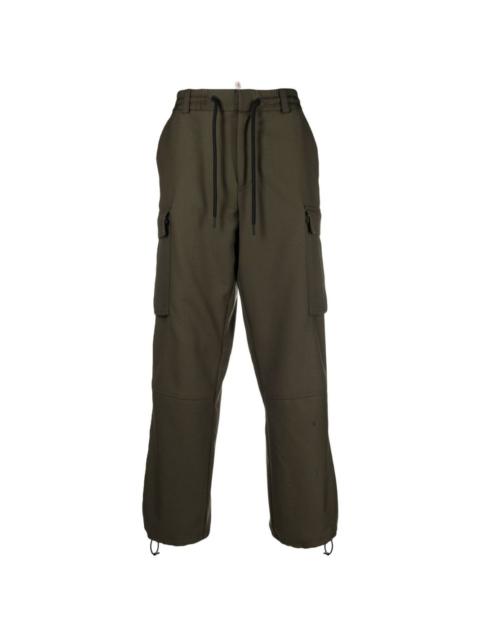 drawstring-fastening cargo trousers