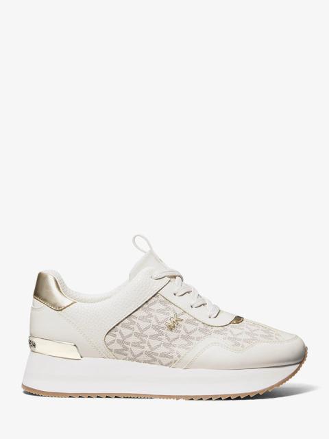 MICHAEL KORS Raina Signature Logo Platform Trainer
