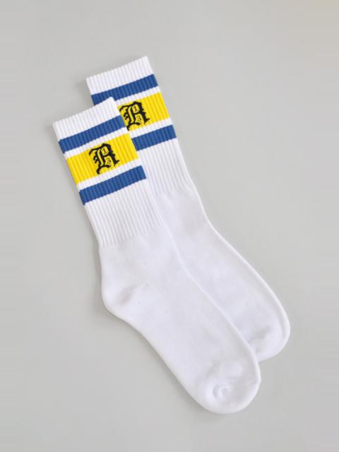 R13 RETRO STRIPE SOCKS - YELLOW STRIPE