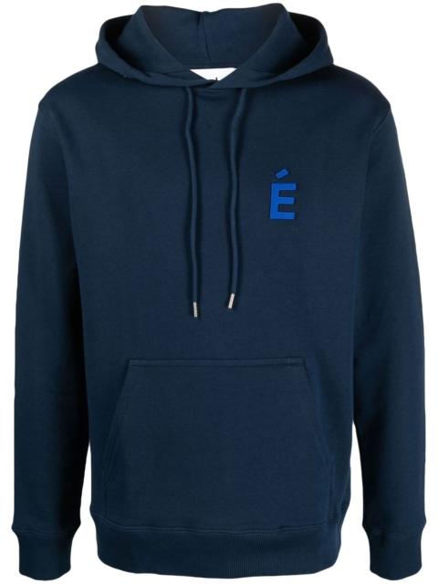 Étude logo-patch organic cotton hoodie