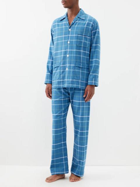 Kelburn checked cotton-flannel pyjamas