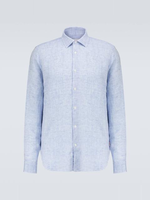 ORLEBAR BROWN Giles linen long-sleeved shirt