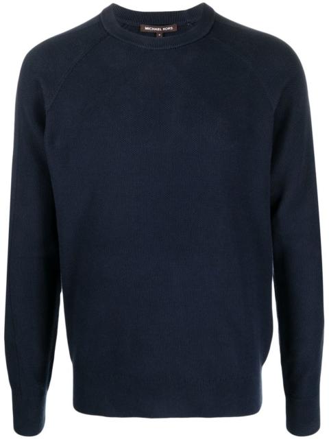 MICHAEL KORS bird's eye crew-neck jumper