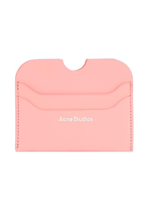Acne Studios Leather card holder - Electric pink