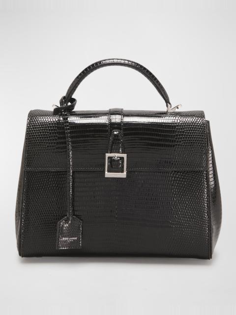 Le Fermoir Small Lizard Top-Handle Bag