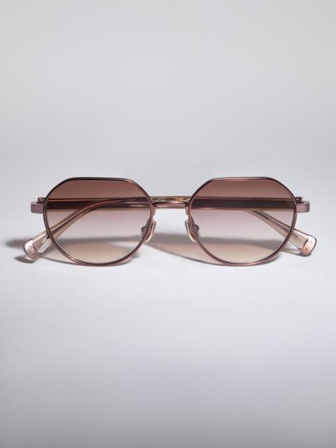 Geometric titanium frame