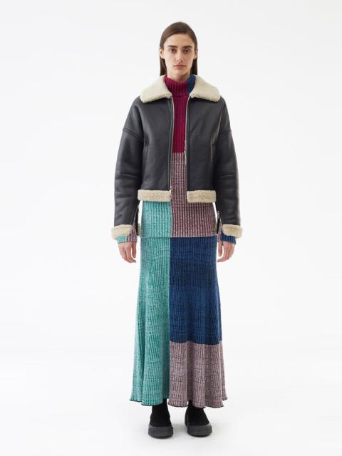 3.1 Phillip Lim Dolman Aviator Style Shearling Bomber