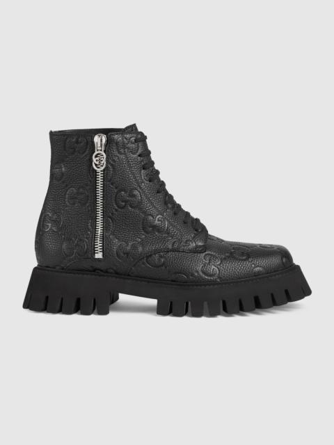 GUCCI Men's GG leather boot