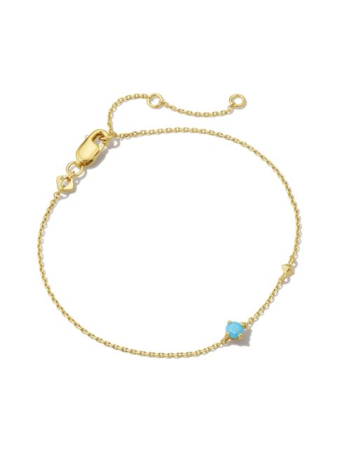 KENDRA SCOTT Maisie 18k Gold Vermeil December Delicate Chain Bracelet